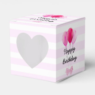 Happy Birthday Pink Happy Birthday Balloons Box Geschenkschachtel