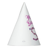 Happy Birthday Pink Letter S Initial Monogram Partyhütchen (Links)