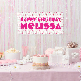 Happy Birthday Pink Mattiert Cake Pops Gastgeschen Banner