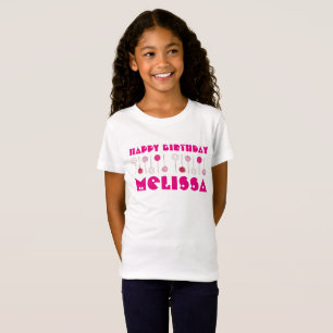 Happy Birthday Pink Mattiert Cake Pops Gastgeschen T-Shirt