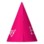 Happy Birthday Pink Partyhütchen (Rückseite)