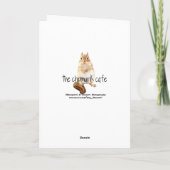 Happy Birthday Pink Peony Bouquet Illustration Karte (Rückseite)