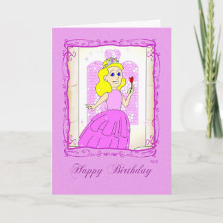 Happy Birthday: Pink Princess Karte