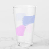 Happy birthday pink purple pastel name simple eleg glas (Rückseite)