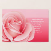 Happy Birthday. Pink Rose Real Foil Luxury Cards Folienkarte (Innenseite)