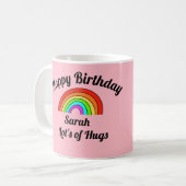 Happy Birthday Pink Tasse (Vorderseite Links)