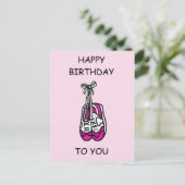 Happy Birthday Pink Trainers for Female Runner Postkarte (Stehend Vorderseite)