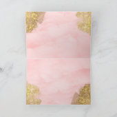 Happy Birthday Pink Unicorn Girls Women Dankeskarte (Innenseite)