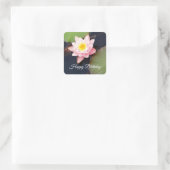 Happy Birthday Pink Water Lily #1-2 Stickers (Tasche)