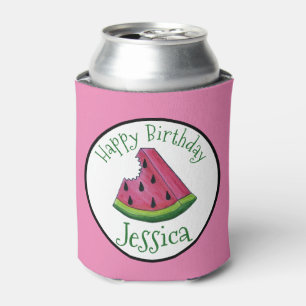 Happy Birthday Pink Watermelon Slice Frucht Picnic Dosenkühler
