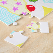 Happy Birthday Pink Worm Cupcake Puzzle (Seite)