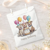 Happy Birthday Pit Bull Hunde Geschenktütchen (Ausgeschnitten)