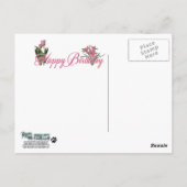 Happy Birthday - Pitbull - Jersey Girl Postkarte (Rückseite)