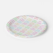 Happy Birthday Plate Pappteller (Schrägansicht)