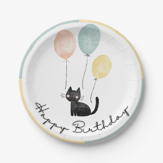 Happy Birthday Plate Pappteller (Vorderseite)