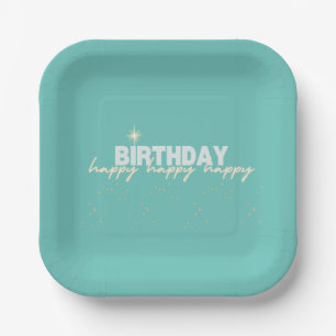 Happy Birthday Plate Pappteller