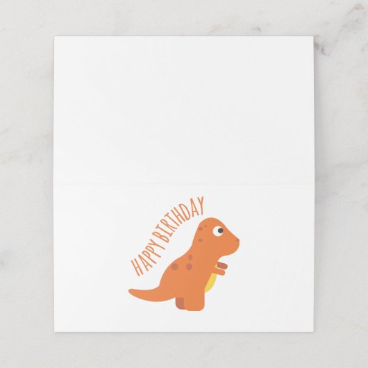 Happy Birthday Platzkarte (Außenseite Aufgefaltet)