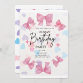 Happy Birthday pnik Einladung (Vorne/Hinten)