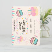 Happy Birthday pnik Invitation Einladung (Stehend Vorderseite)