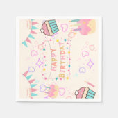 Happy Birthday pnik Serviette (Vorderseite)