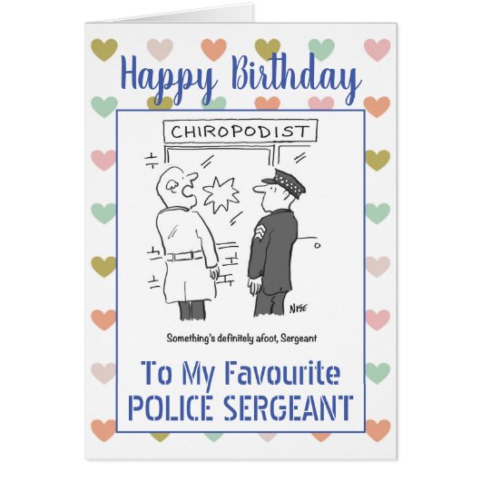 Happy Birthday Police Sergeant (Vorne)