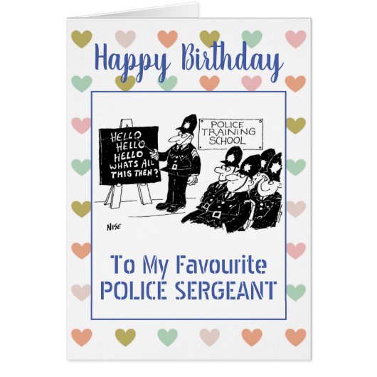 Happy Birthday Police Sergeant (Vorne)
