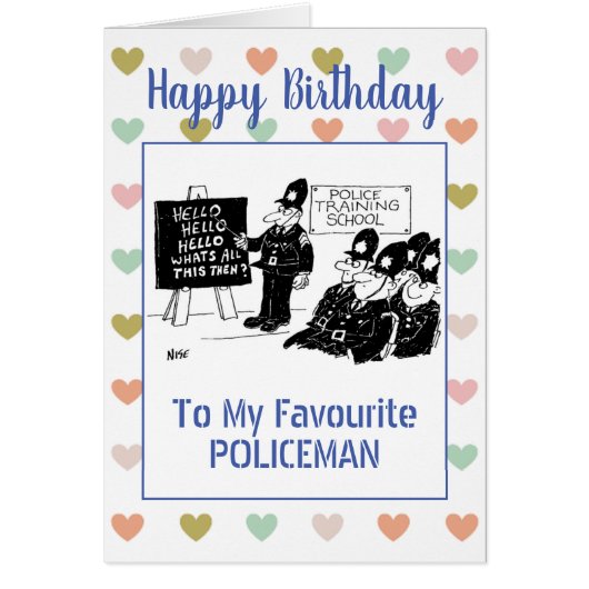 Happy Birthday Police Sergeant (Vorne)
