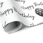 Happy Birthday Polka Dot Balloons Geschenkpapier (Rolleneckpunkt)