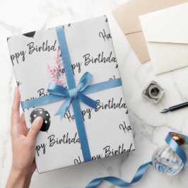 Happy Birthday Polka Dot Balloons Geschenkpapier