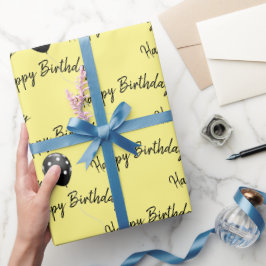 Happy Birthday Polka Dot Balloons Geschenkpapier