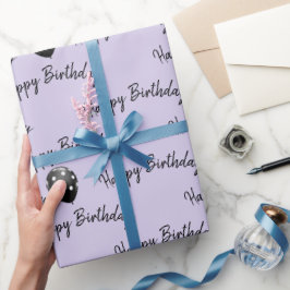 Happy Birthday Polka Dot Balloons Geschenkpapier