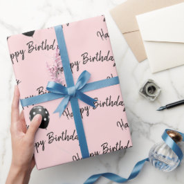 Happy Birthday Polka Dot Balloons Geschenkpapier