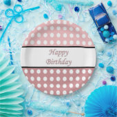 Happy Birthday Polka Dot Pappteller (Party)