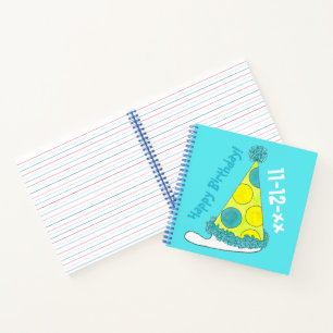 Happy Birthday Polka Dot Party Personalisiert Gefa Notizbuch