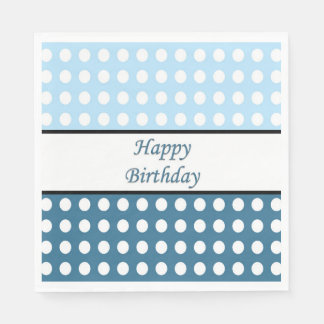 Happy Birthday Polka Dot Serviette