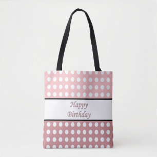 Happy Birthday Polka Dot Tasche