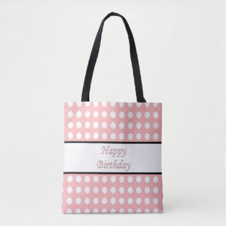 Happy Birthday Polka Dot Tasche