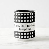Happy Birthday Polka Dot Tasse (Zentrum)