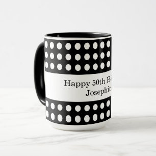 Happy Birthday Polka Dot Tasse