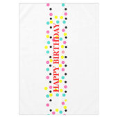 Happy Birthday Polka Dots Tischdecke (Vorderseite)