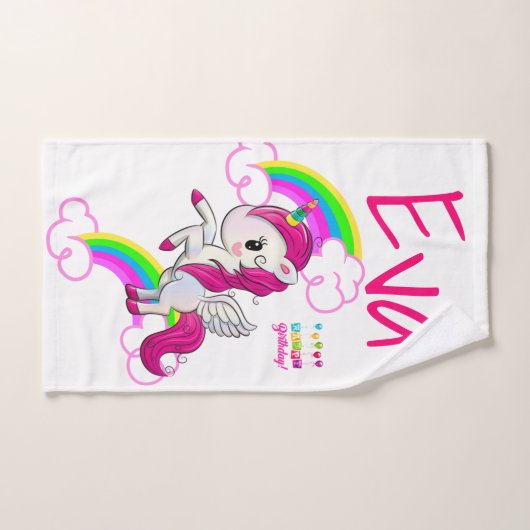 Happy Birthday Pony Giraffe Badezimmer Handtuch Se Badhandtuch Set (Handtuch)