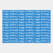 Happy Birthday Pool Party Geschenkpapier Set (Vorderseite 2)