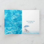 Happy Birthday Pool Water Card Karte (Innenseite)