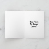 Happy Birthday | Pop Art Girl with Record Karte (Innenseite)