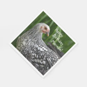 Happy Birthday Posing Huhn Serviette (Ecke)