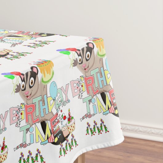 Happy Birthday Possum Cake Tablecloth Tischdecke (Beispiel)