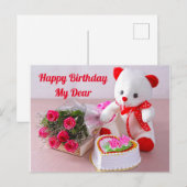 Happy Birthday Post Card Postkarte (Vorne/Hinten)