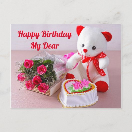 Happy Birthday Post Card Postkarte (Vorderseite)