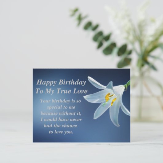 Happy Birthday Post Card Postkarte (Stehend Vorderseite)