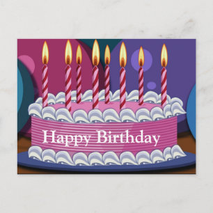 Happy Birthday Post Card Postkarte